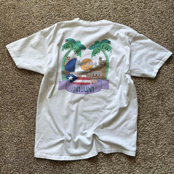 Vintage Heavy Cotton Faded Worn Hard Rock Cafe Tee Shirt - Picture 1 of 8